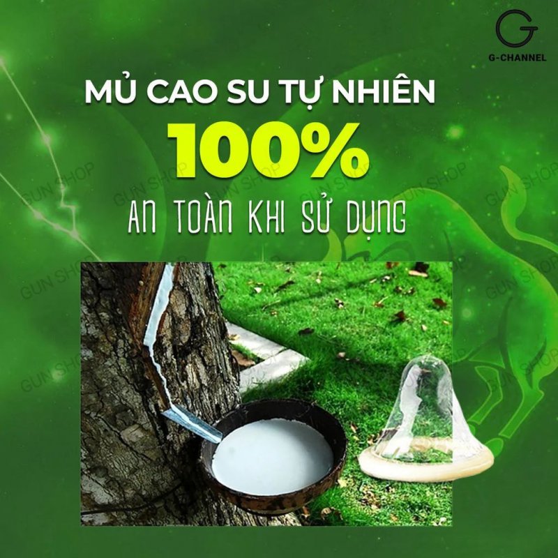 Bao cao su Ropockon kim ngưu mỏng 0.03mm hương dâu, hộp 12 cái