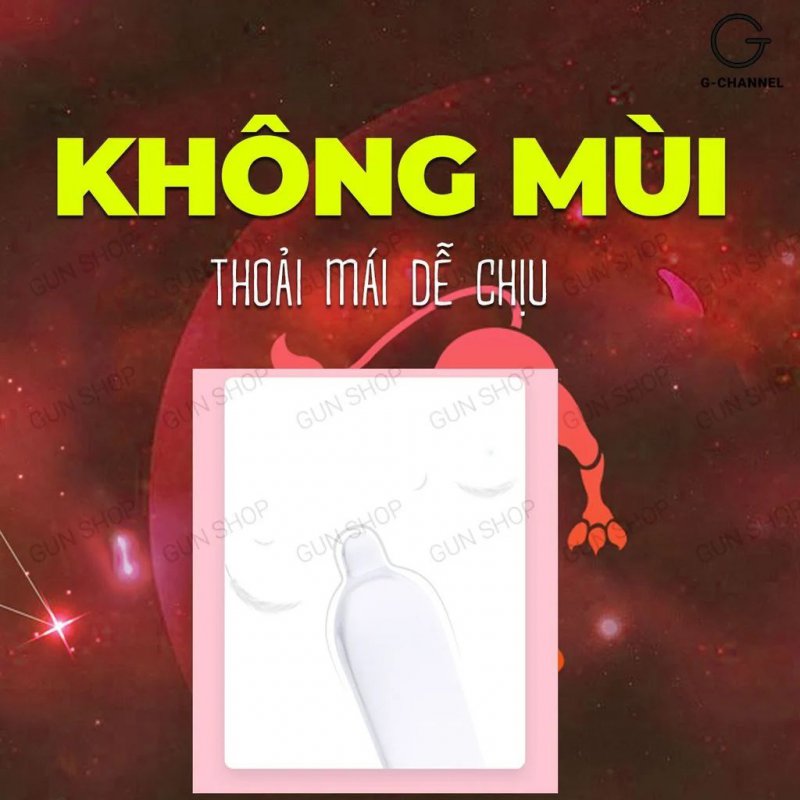 Bao cao su Ropockon Cung Sư Tử mỏng 0.03mm vị dâu 12 cái