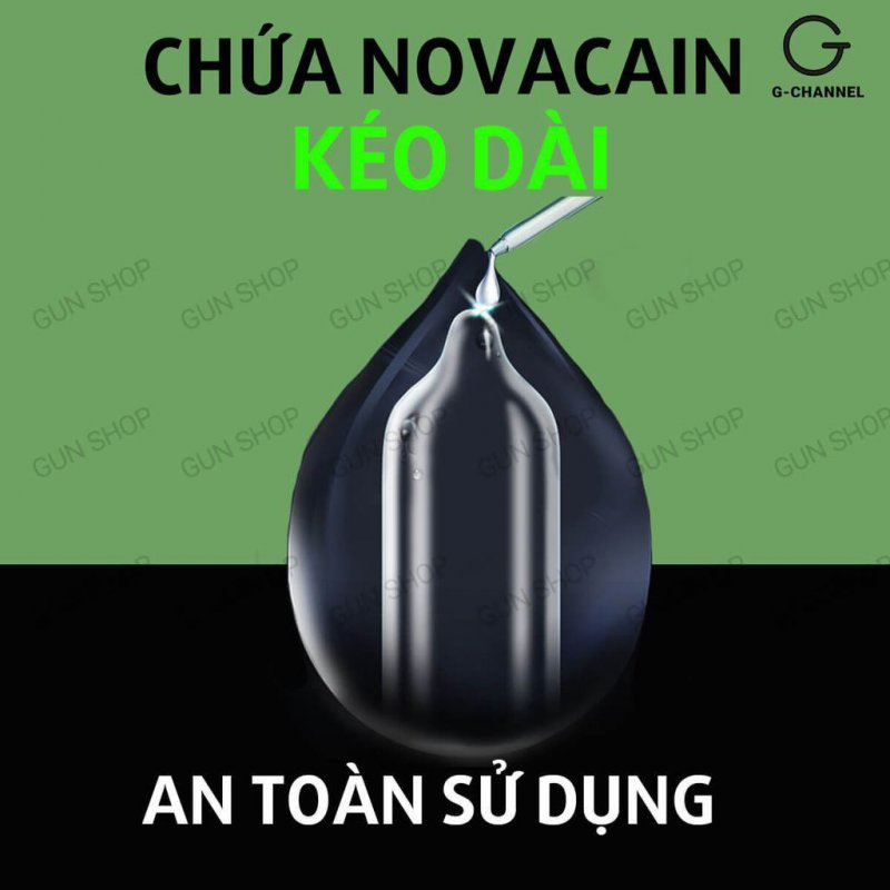 Bao cao su Kimono Long Shock siêu mỏng 0.03mm kéo dài 12 cái