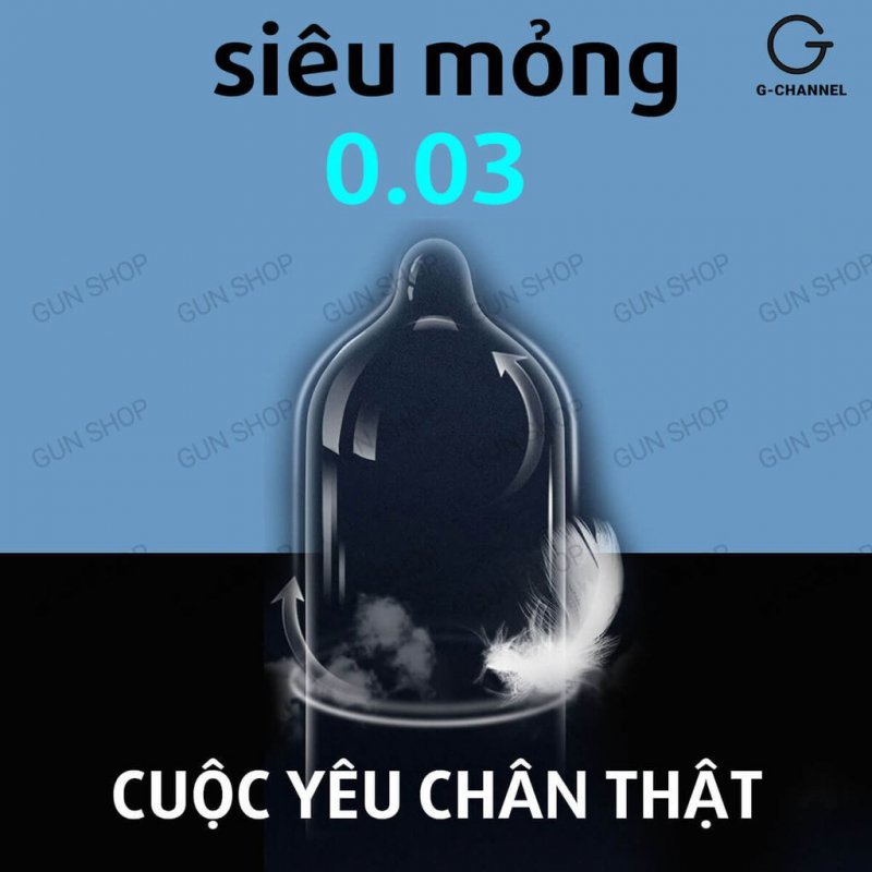 Bao cao su Kimono Dotted siêu mỏng 0.03mm, hộp 12 cái, an toàn, thoải mái