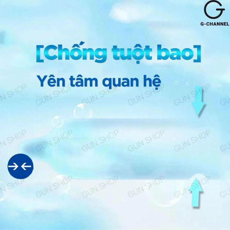 Bao cao su Gun siêu mỏng 0.03mm hộp 10 cái - An toàn, nhạy cảm