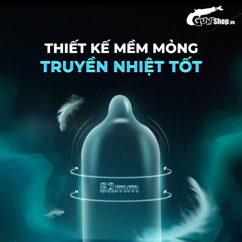 Juncai Classic hộp 12 bao cao su mềm mỏng an toàn uy tín