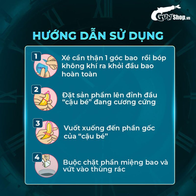 Juncai Classic hộp 12 bao cao su mềm mỏng an toàn uy tín
