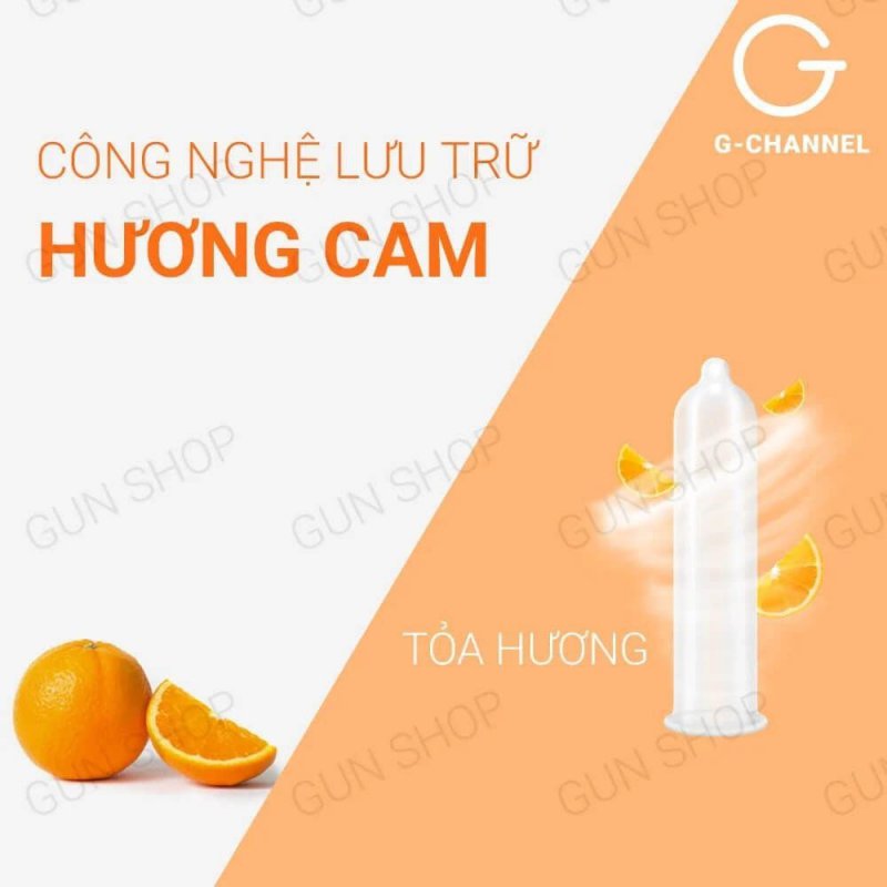 Bao cao su Nakanishi siêu mỏng 0.03mm hương cam 4 cái giá tốt