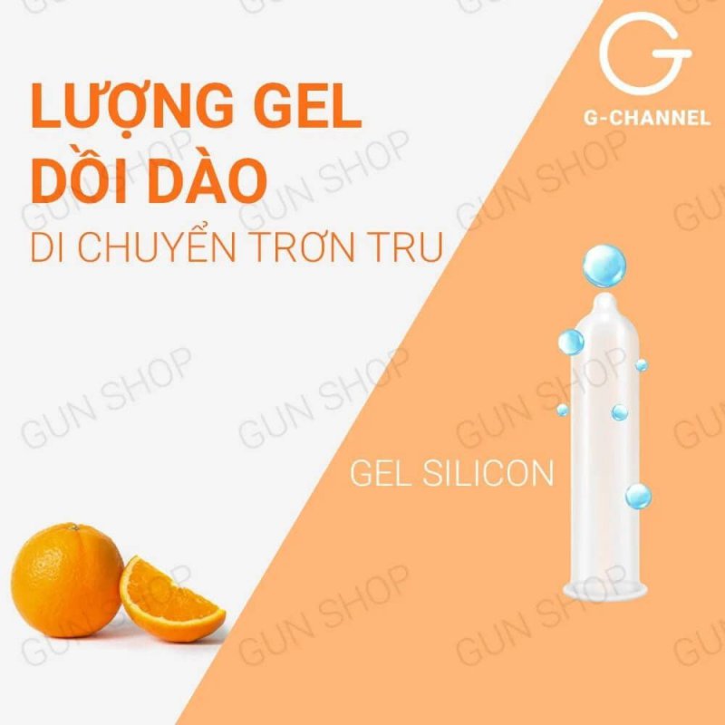 Bao cao su Nakanishi siêu mỏng 0.03mm hương cam 4 cái giá tốt
