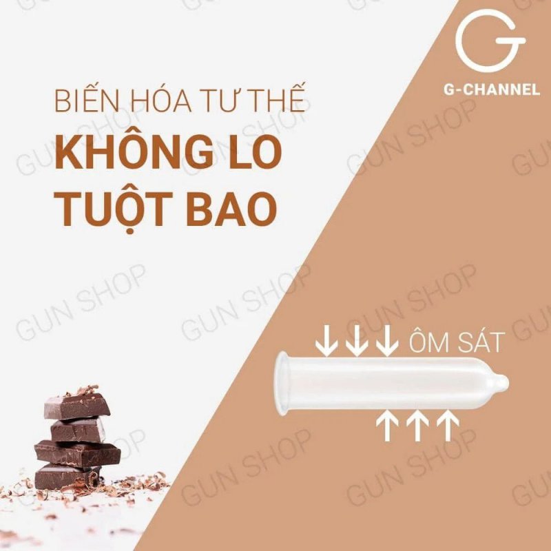 Bao cao su Nakanishi siêu mỏng 0.03mm hương socola hộp 4