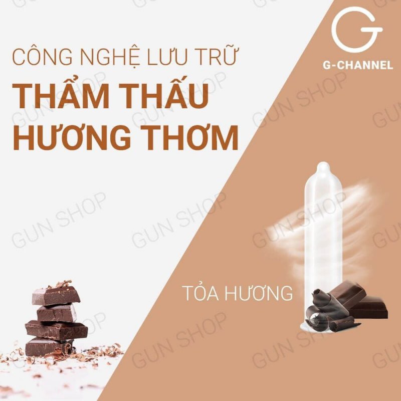 Bao cao su Nakanishi siêu mỏng 0.03mm hương socola hộp 4