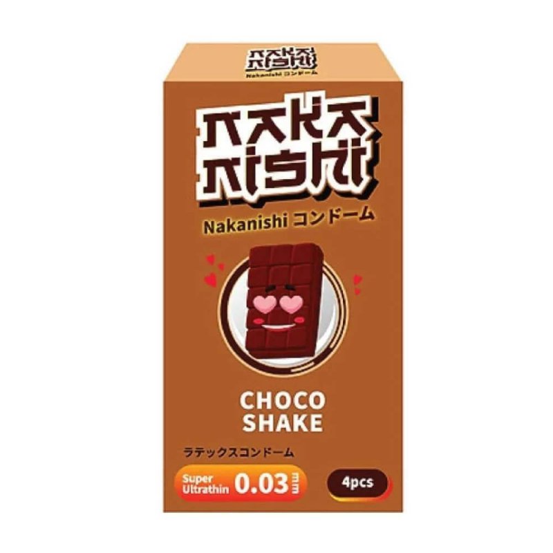 Bao cao su Nakanishi siêu mỏng 0.03mm hương socola hộp 4