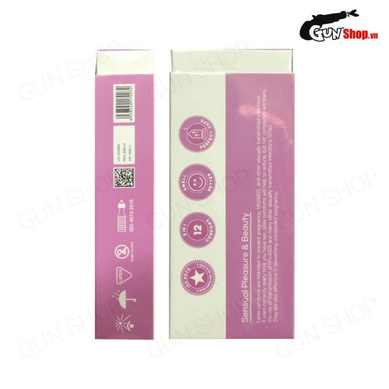Bao cao su SO 3 in 1 siêu mỏng gân điểm nổi hộp 12 cái giá tốt