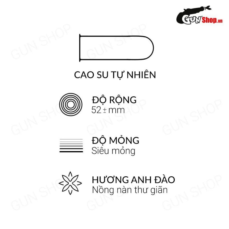 Bao cao su quan hệ miệng Mingliu hương anh đào an toàn thăng hoa