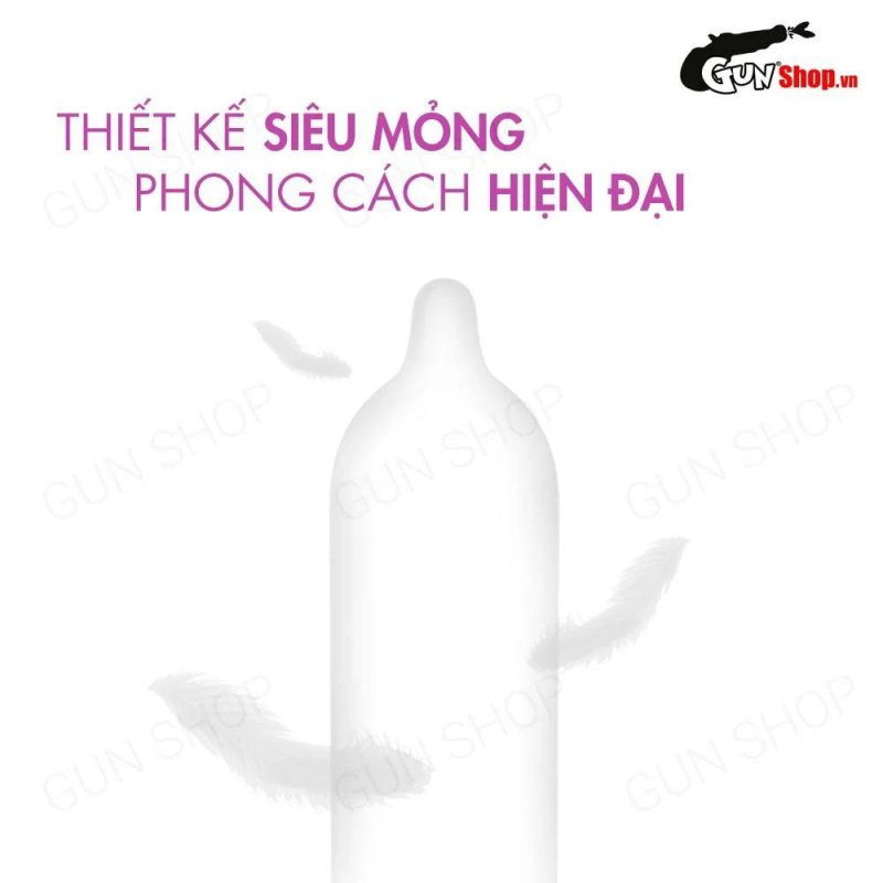 Bao cao su Mingliu siêu mỏng hiện đại hộp 10 cái thoải mái an toàn