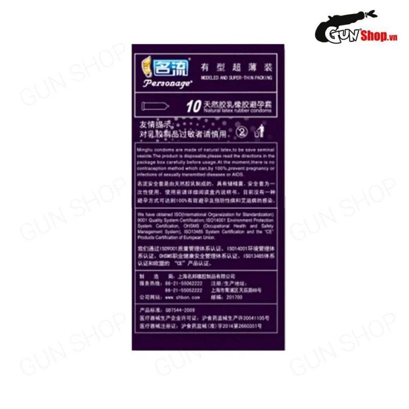 Bao cao su Mingliu siêu mỏng hiện đại hộp 10 cái thoải mái an toàn