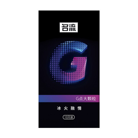 Bao cao su Mingliu G Tím - Điểm nổi bạc hà mát lạnh - Hộp 10 cái