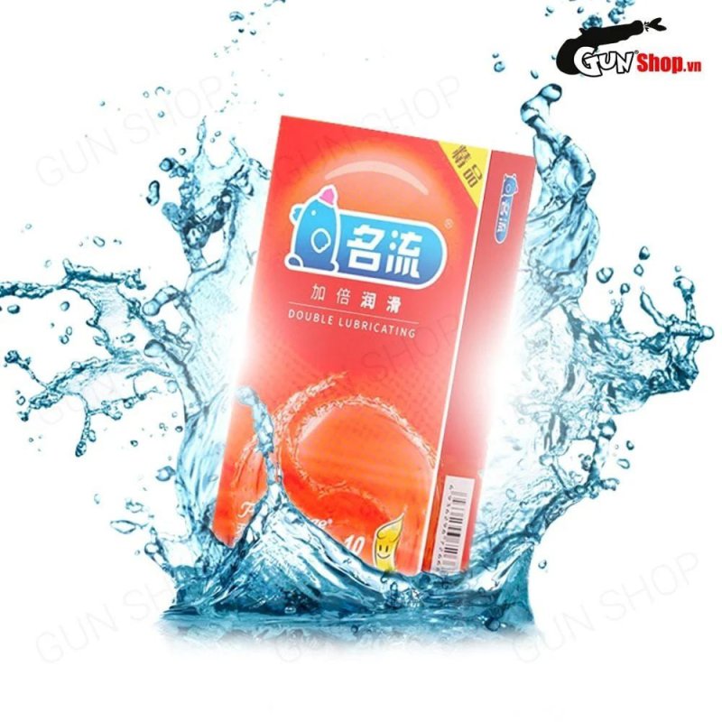 Bao cao su Mingliu Double Lubricating hộp 10 chiếc nhiều gel
