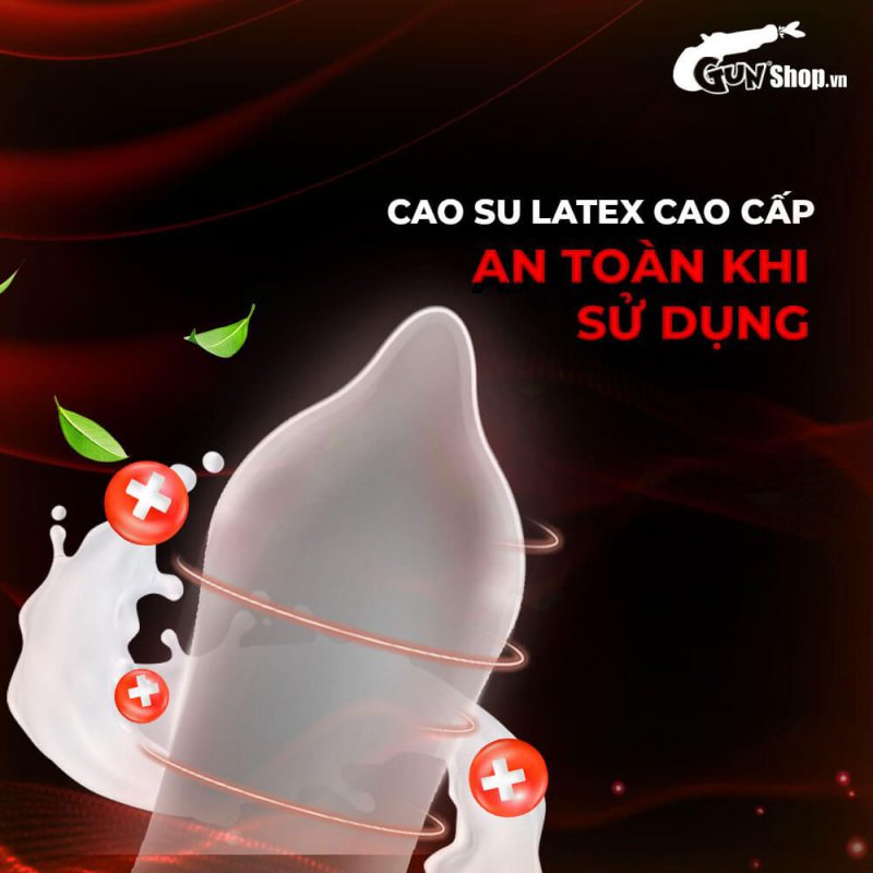 Muaisi Bao Cao Su Latex Nhập Khẩu Đỏ Kéo Dài 12 Cái Hộp