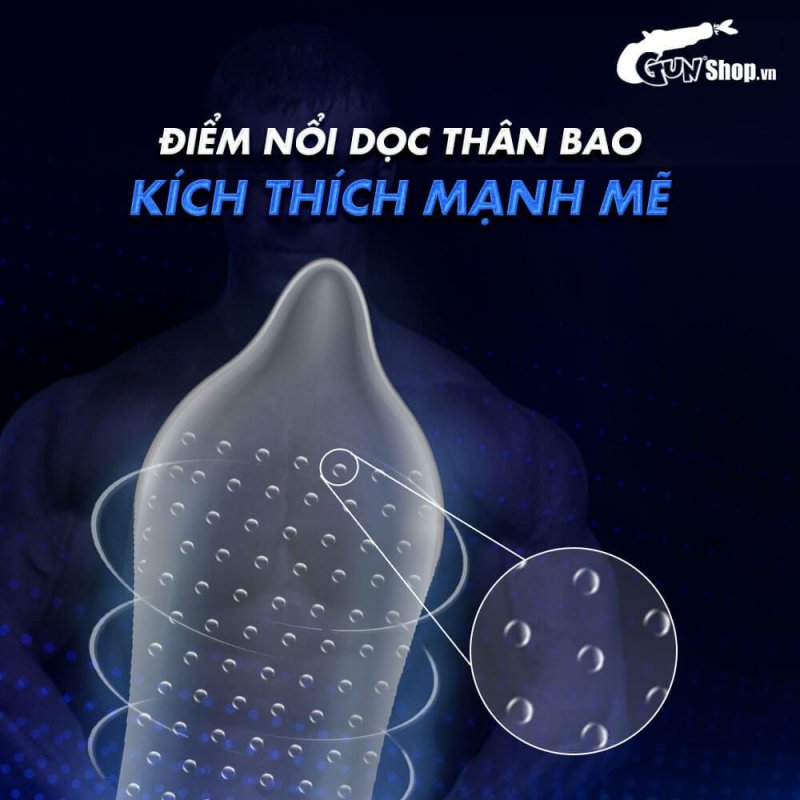 Bao cao su Muaisi xanh hạt sẵn an toàn hộp 12 cái chất lượng
