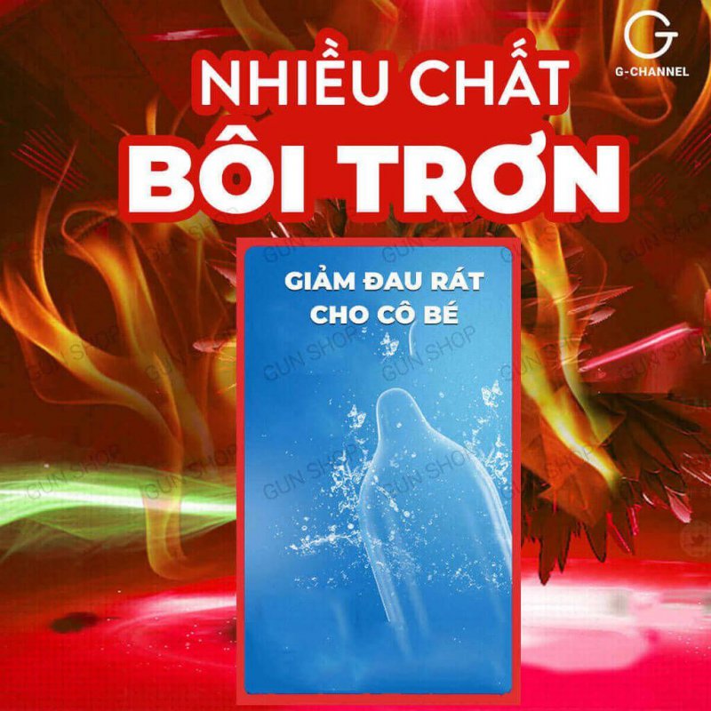Bao cao su Muaisi Hot ấm nóng siêu sâu - Hộp 10 cái chất lượng