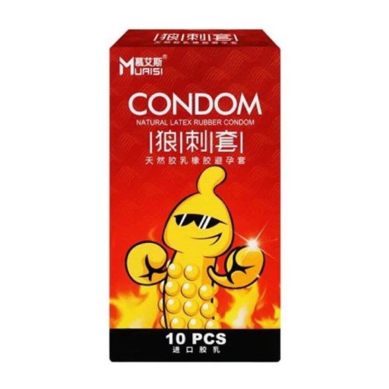 Bao cao su Muaisi Hot ấm nóng siêu sâu - Hộp 10 cái chất lượng