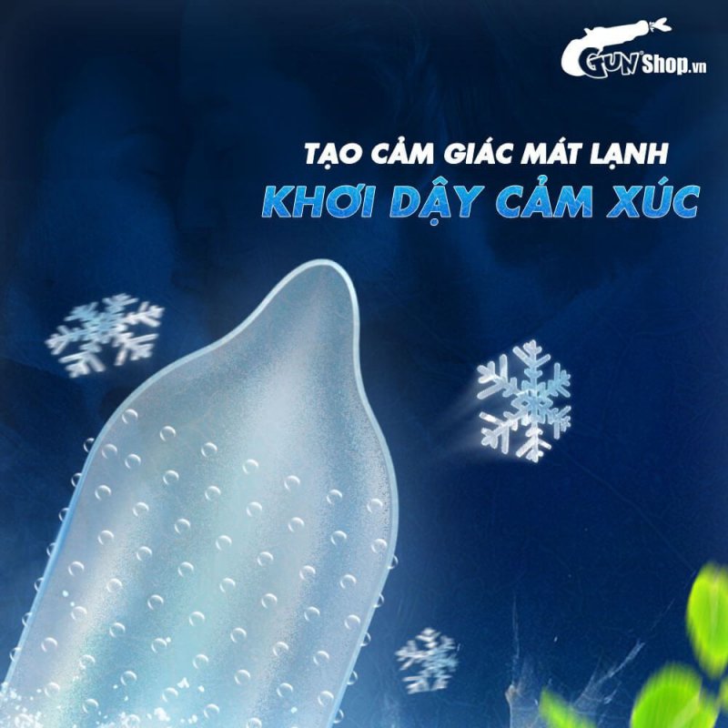 Bao cao su Muaisi Cool mát lạnh siêu mỏng - Hộp 10 cái giá tốt