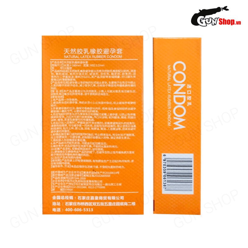 Bao cao su Muaisi Cam siêu mỏng thơm dâu - Hộp 10 cái giá tốt