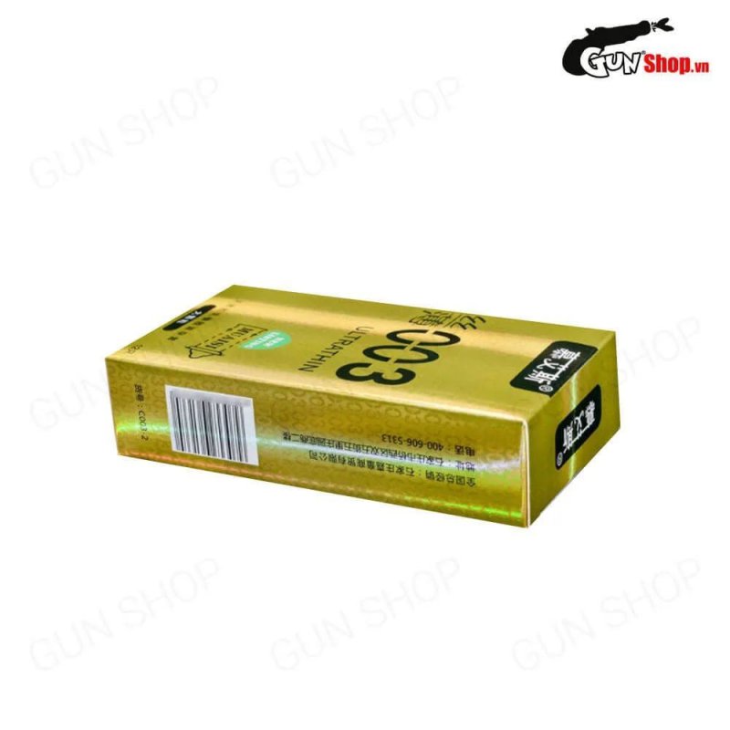 Muaisi 0.03 Ultrathin Vàng hộp 12 siêu mỏng hạt kích thích