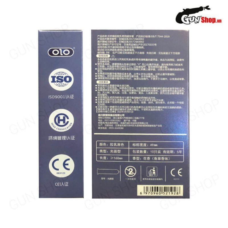 Bao cao su OLO 0.01 Đồng Hồ Xanh kéo dài thời gian hương vani