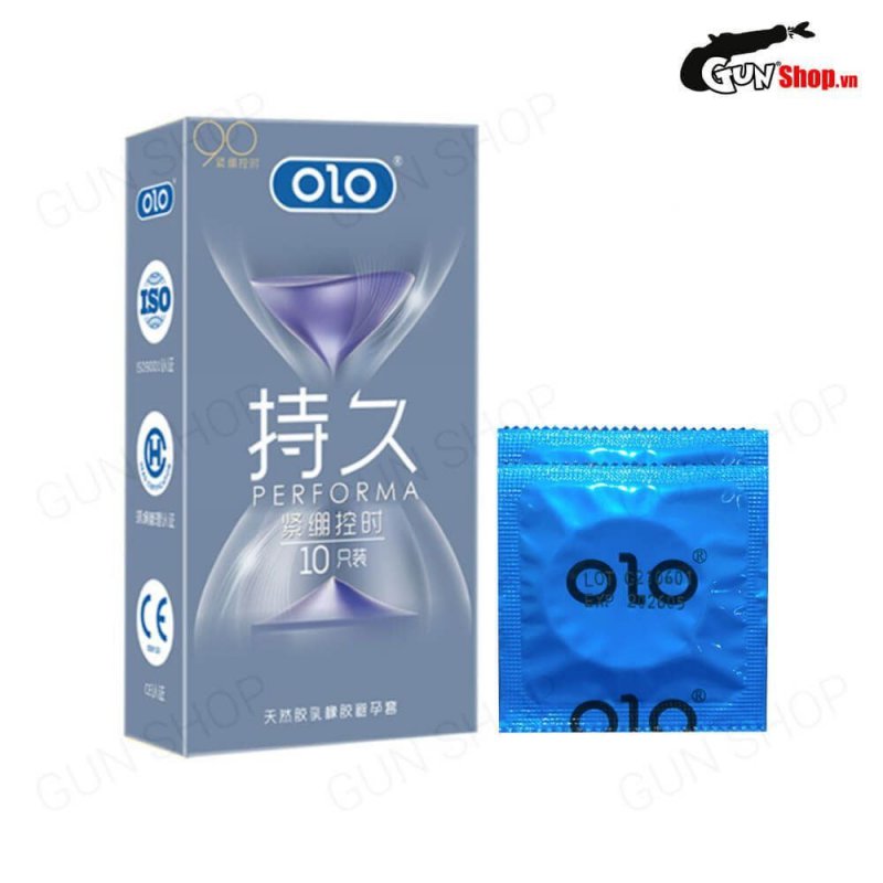 Bao cao su OLO 0.01 Đồng Hồ Xanh kéo dài thời gian hương vani