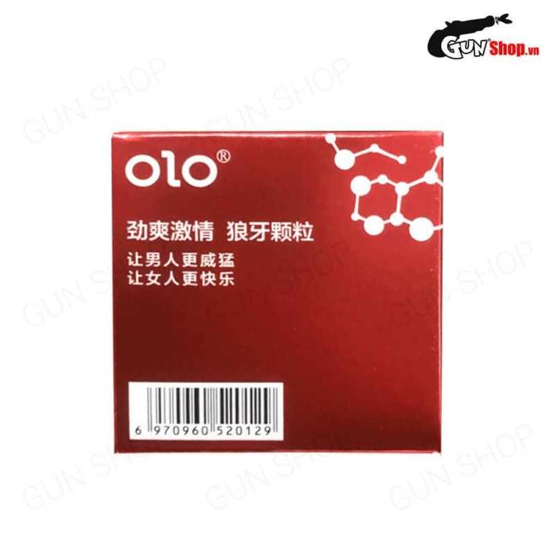 Bao cao su OLO 0.01 Large Bump siêu mỏng, nóng ấm vani, 10 cái