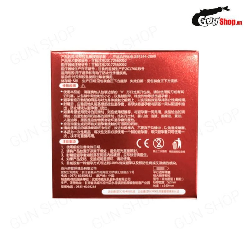 Bao cao su OLO 0.01 Large Bump siêu mỏng, nóng ấm vani, 10 cái
