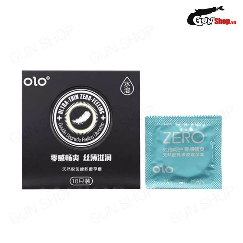 Bao cao su OLO 0.01 siêu mỏng, gai vani, hộp 10 cái giá tốt