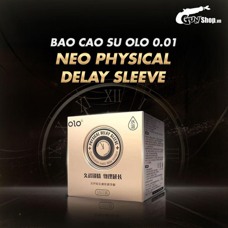 Bao cao su OLO 0.01 siêu mỏng gân gai tăng nhiệt kéo dài