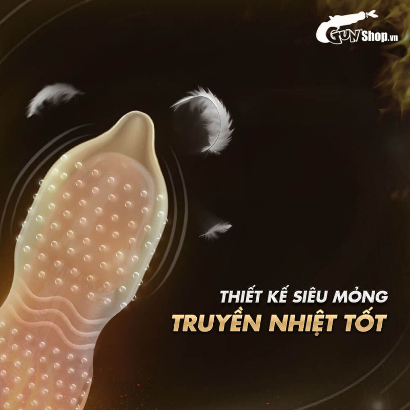 Bao cao su OLO 0.01 siêu mỏng gân gai tăng nhiệt kéo dài