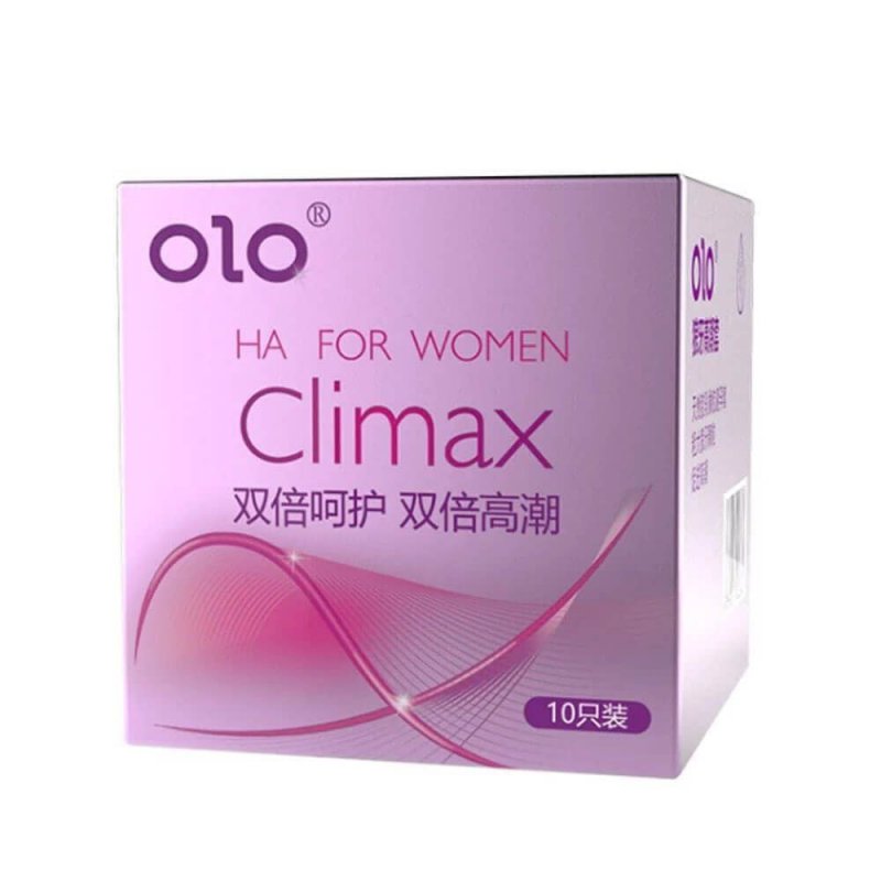 Bao cao su OLO siêu mỏng 0.01, dưỡng ẩm, gai li ti, hộp 10