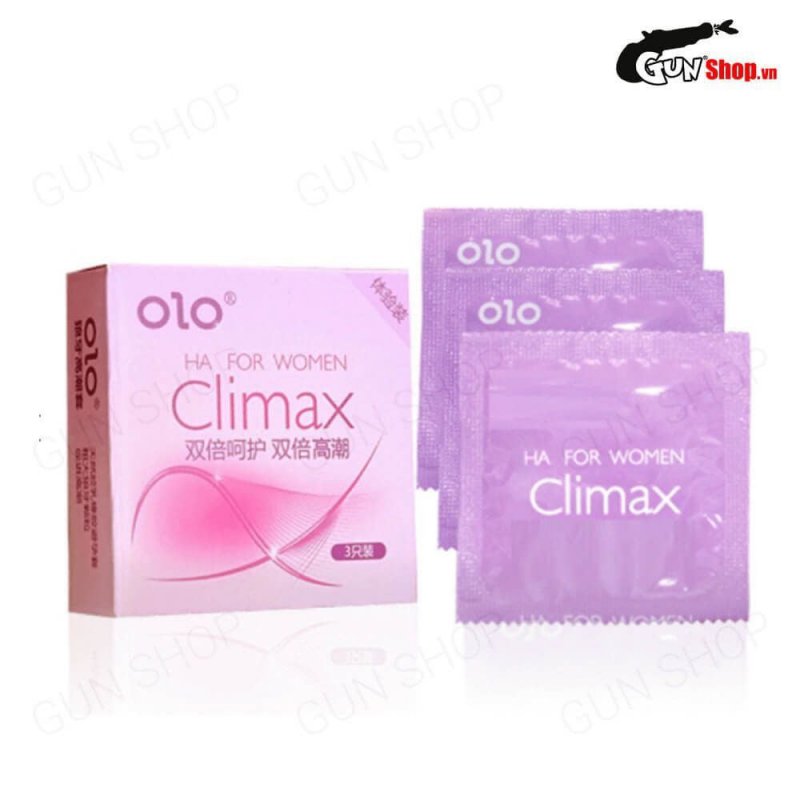 Bao cao su OLO siêu mỏng 0.01, dưỡng ẩm, gai li ti, hộp 10