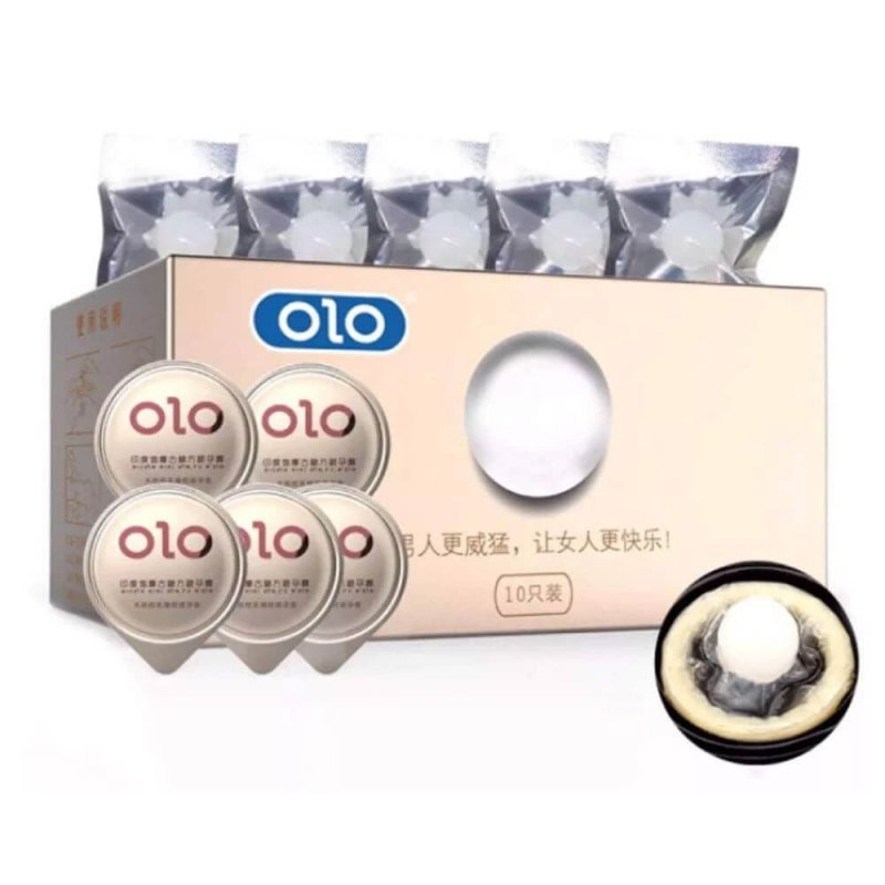 Bao cao su OLO 0.01 siêu mỏng có bi tăng kích thước 5 cái