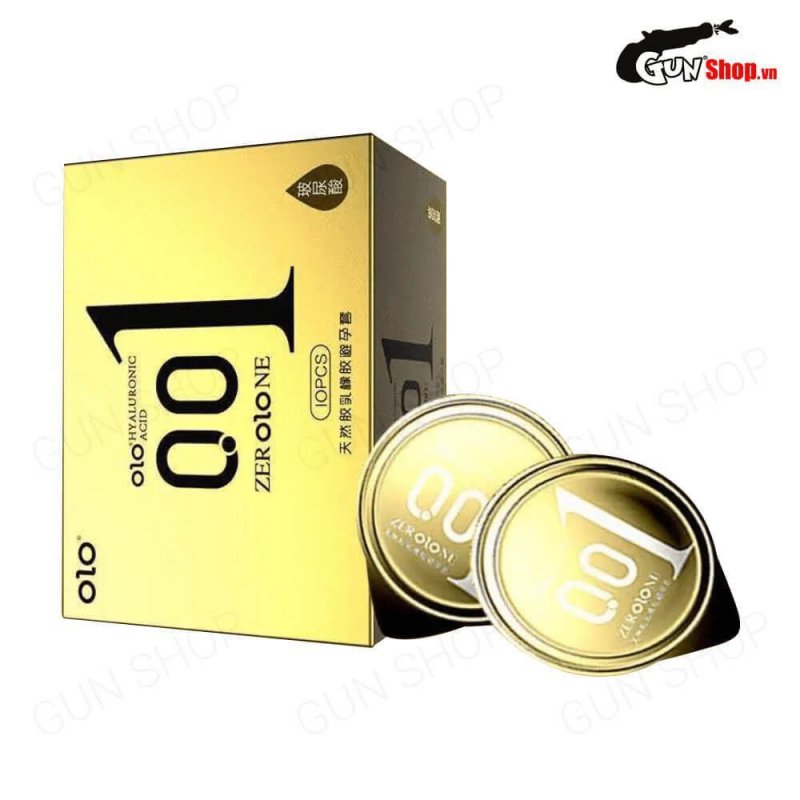 Bao cao su OLO siêu mỏng gân gai 0.01 kéo dài cực đỉnh 10 cái