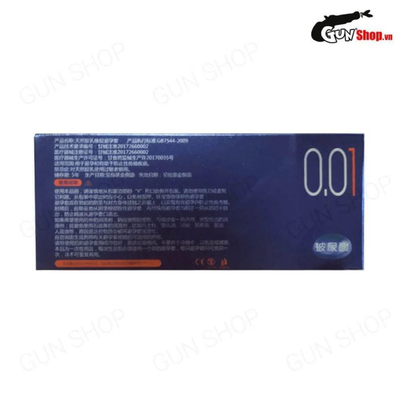 Bao cao su OLO 0.01 Bead Entering - Siêu mỏng bi tăng thêm 3cm - Hộp 10 cái