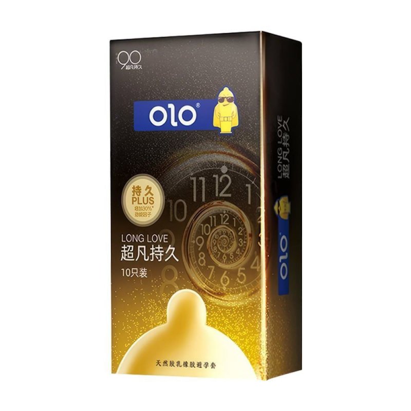 Bao cao su OLO 0.01 Black siêu mỏng kéo dài cảm xúc hộp 10
