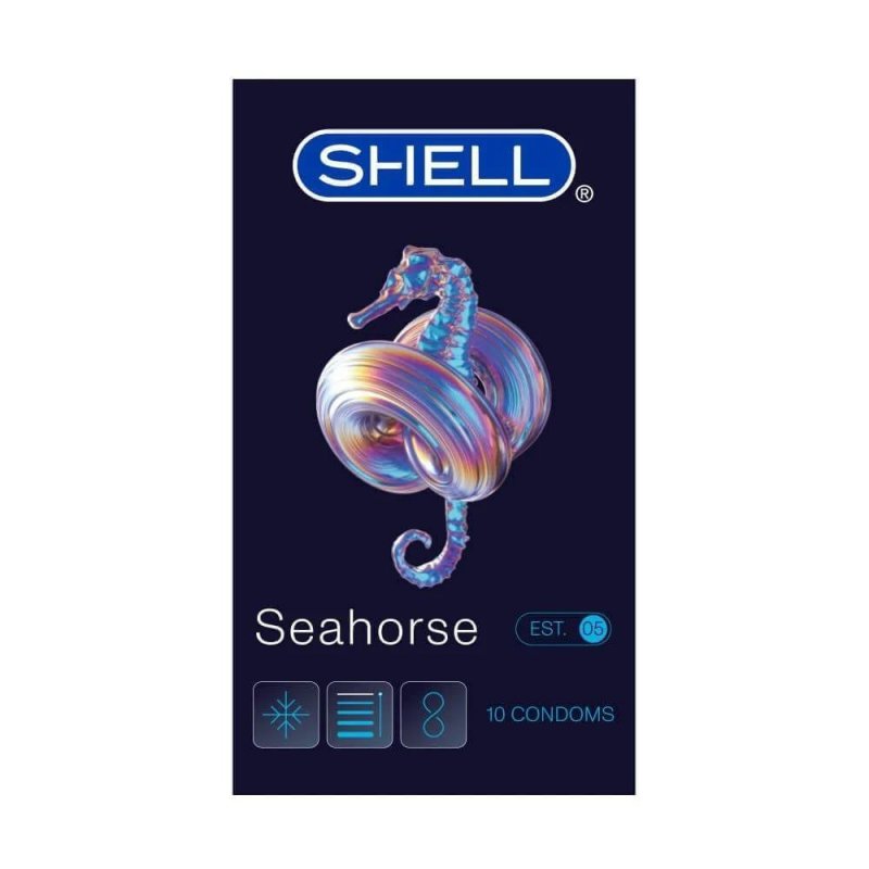 Bao cao su Shell Seahorse hộp 10 cái kéo dài thời gian hiệu quả