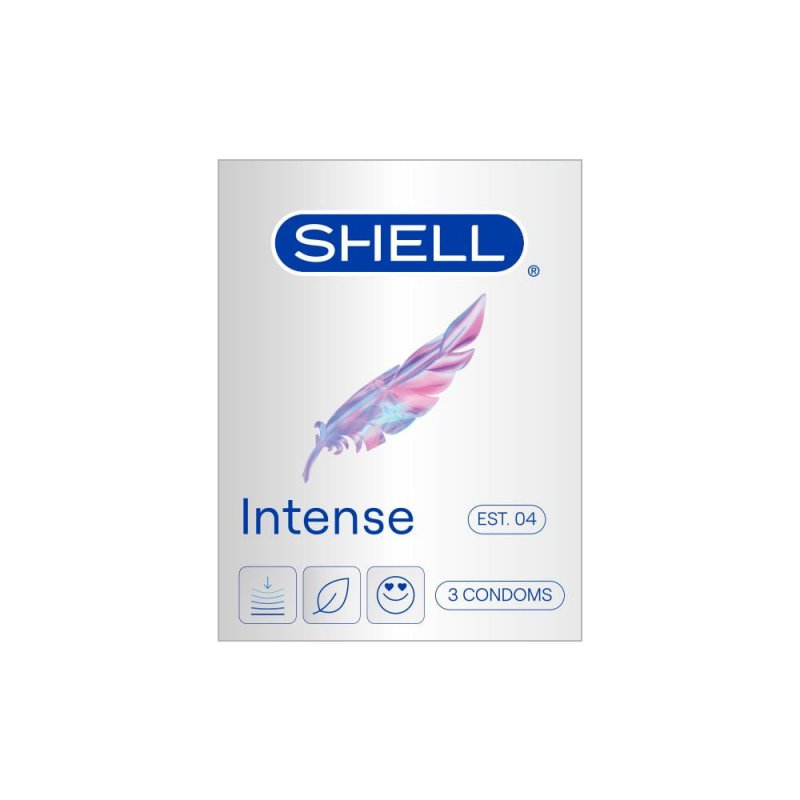 Shell Intense siêu mỏng 0.04mm hộp 3 cái an toàn thoải mái