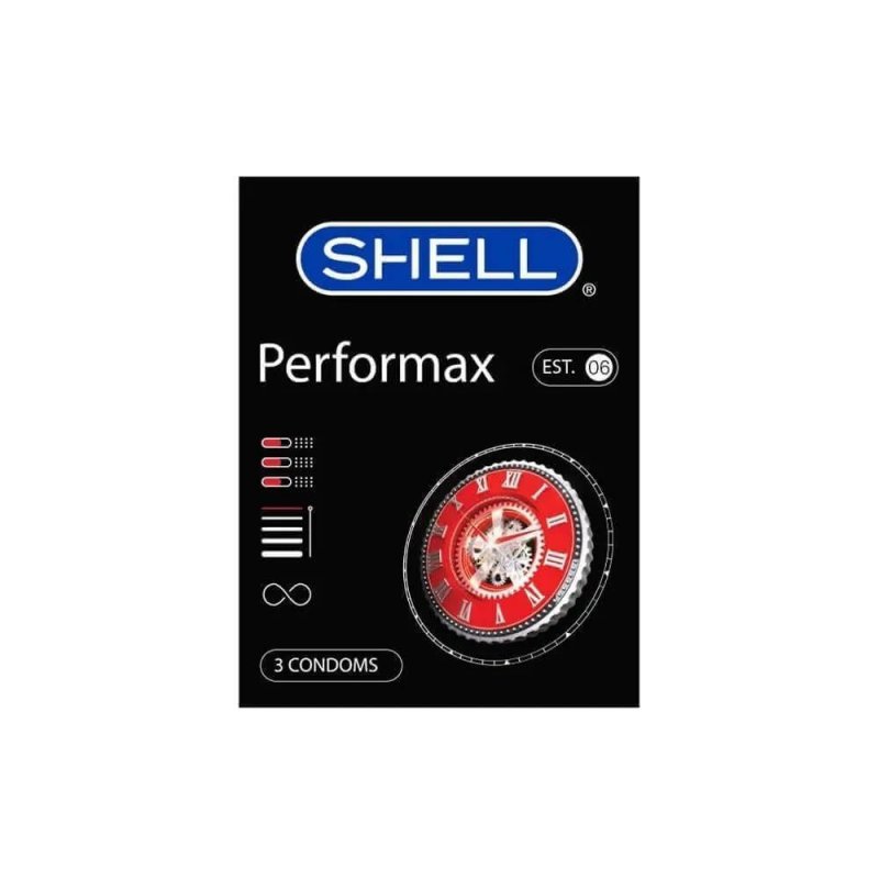 Bao cao su Shell Performax 6 in 1 Kéo dài thời gian Hưng phấn Hộp 3 cái