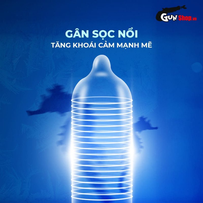 Bao cao su Shell Seahorse kéo dài thời gian mát lạnh hộp 3 cái chính hãng