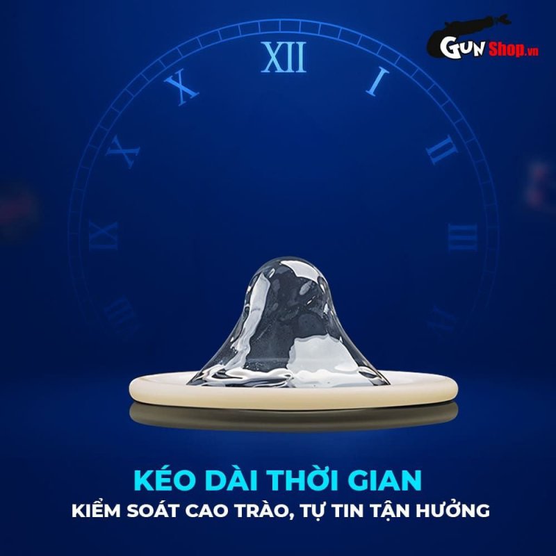Bao cao su Shell Triple Mix mỏng mát, gân gai kích thích, hộp 12