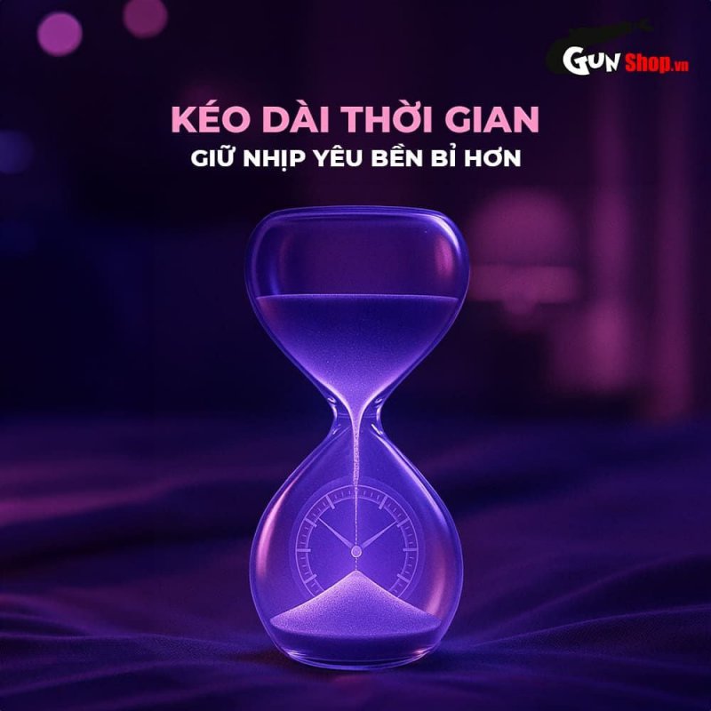 Bao cao su Shell Giant Entering gân nổi bi silicon tăng kích thích 3cm hộp 10