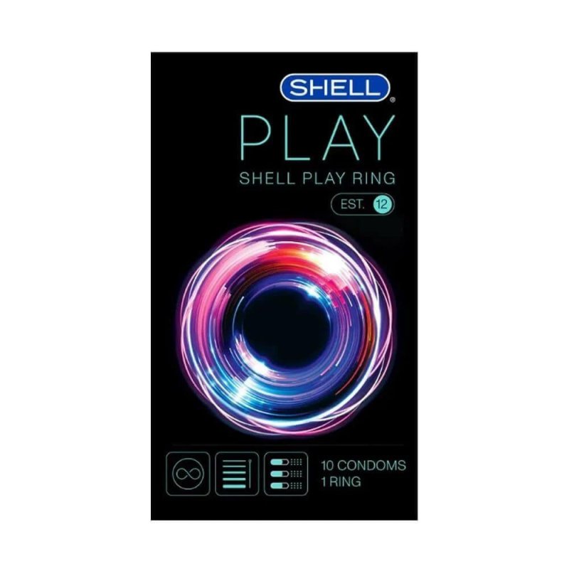 Bao cao su Shell Play Ring 6 tính năng hộp 10 cái tặng vòng kéo dài