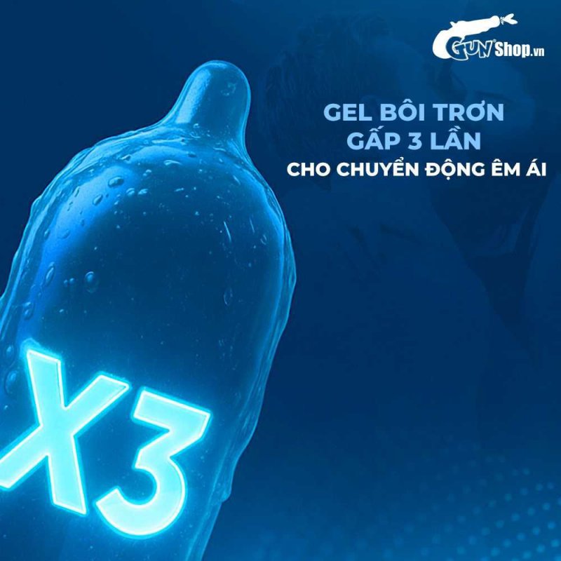 Bao cao su Durex Jeans mỏng siêu gel bôi trơn - Hộp 12 cái tiện lợi
