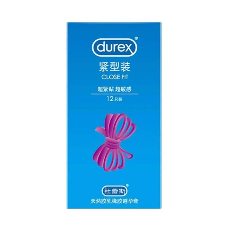 Bao cao su Durex Close Fit 49mm ôm vừa hộp 12 chiếc siêu mỏng