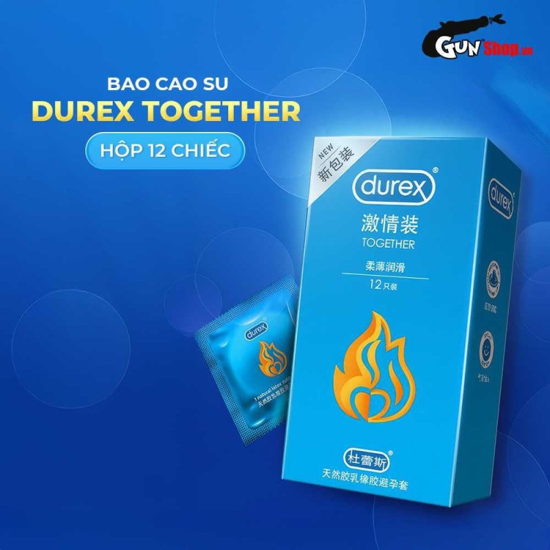 Bao cao su Durex Together mềm mại an toàn Hộp 12 cái giá tốt