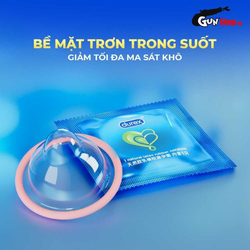Bao cao su Durex Classic mềm mỏng an toàn hộp 12 cái mua ngay