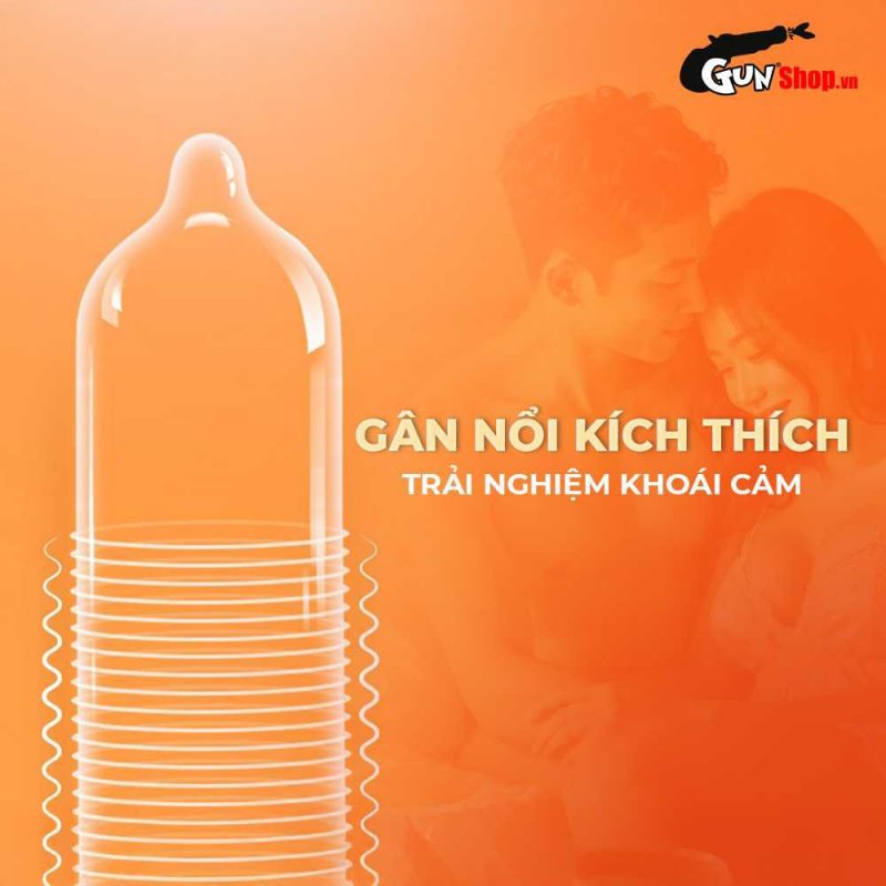 Bao cao su Durex Excita Gân Nổi Hộp 12 Chất Lượng Kích Thích